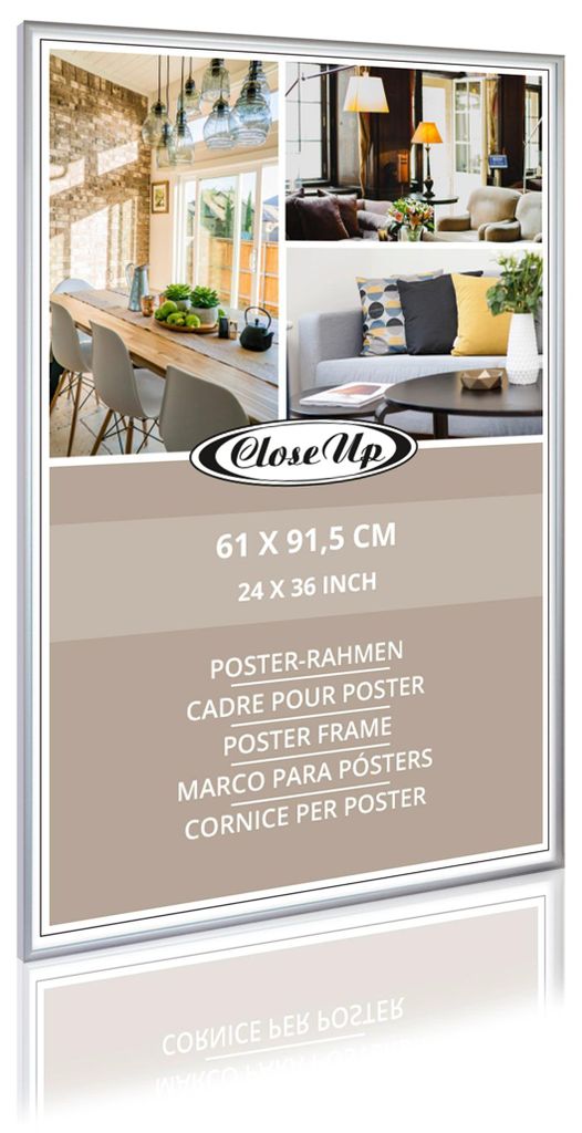 Posterrahmen 61 X 91,5 cm Aluminium silber Matt Produktbild 