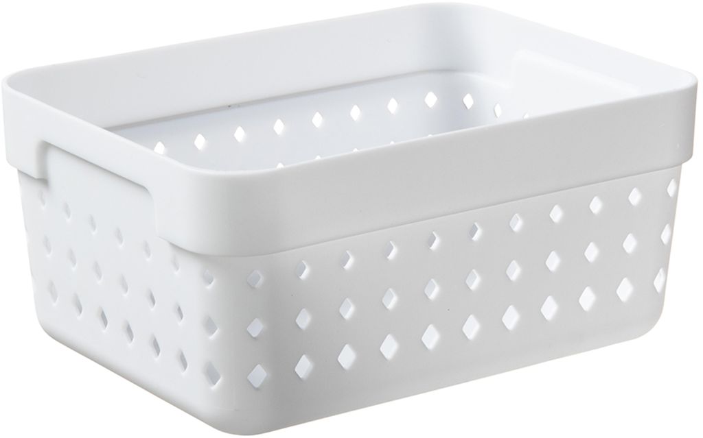 plastový tímový stohovací kôš SEOUL ORGANIZER L, biely Obrázok produktu 