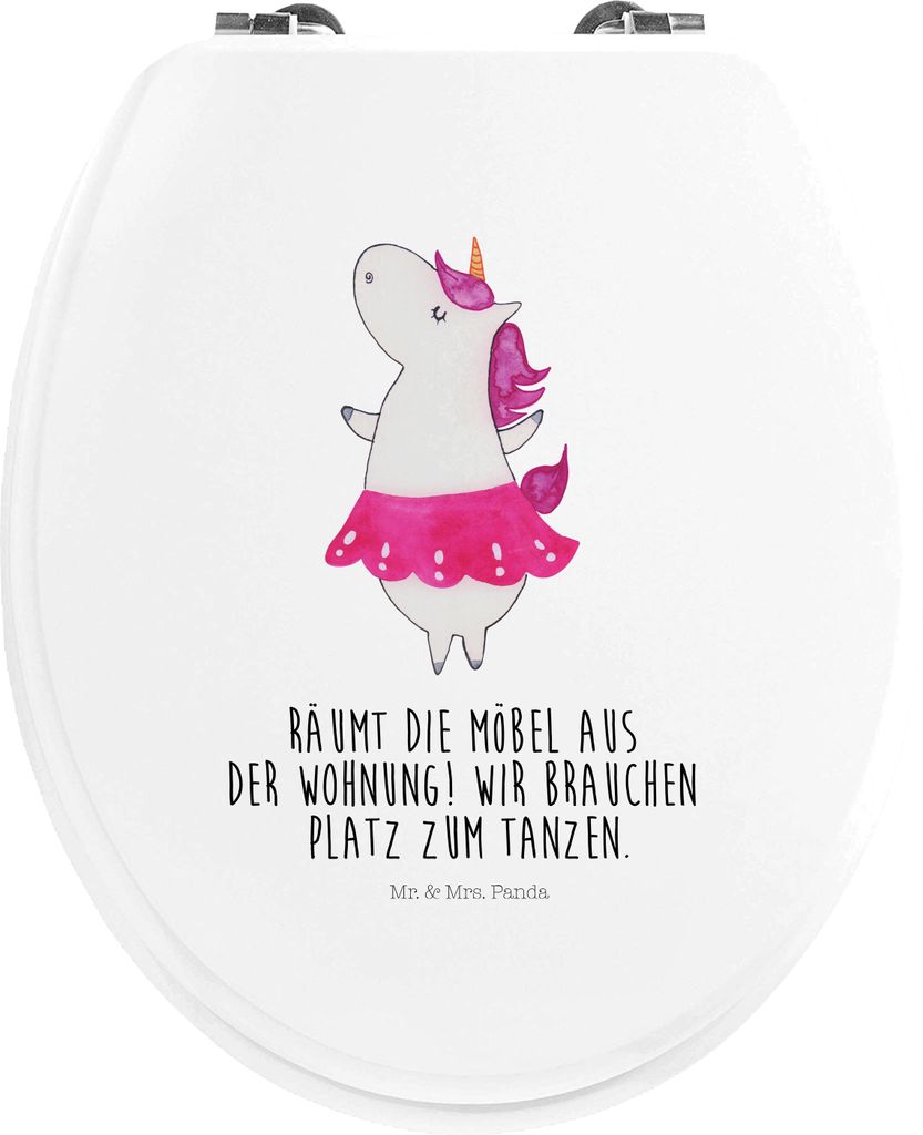 Mr. & Mrs. Panda WC Sitz Einhorn Ballerina - Weiß - Produktbild 