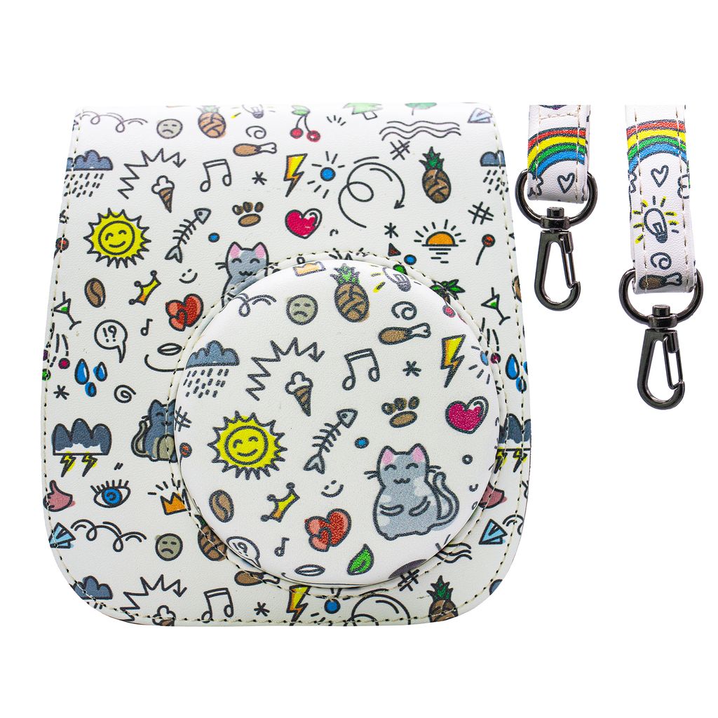 Tasche für Instax Mini 12 Tasche mit Schultergurt - verschiedene Muster (Kids 1)