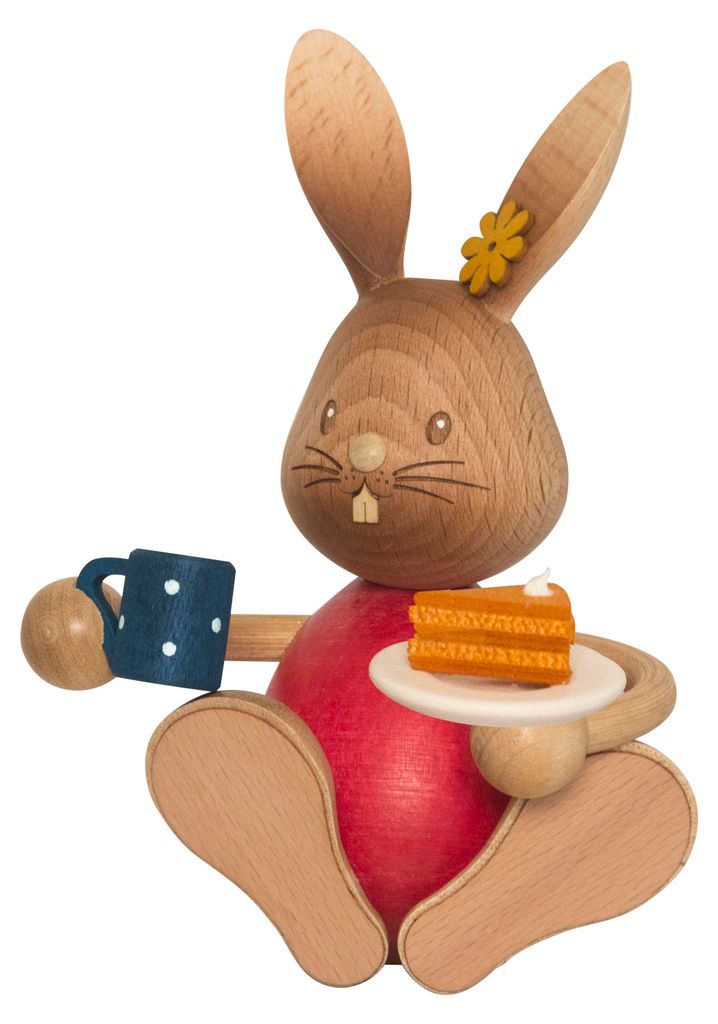 Drechslerei Kuhnert - Dekofigur aus Holz - Hase Stupsi mit Produktbild 