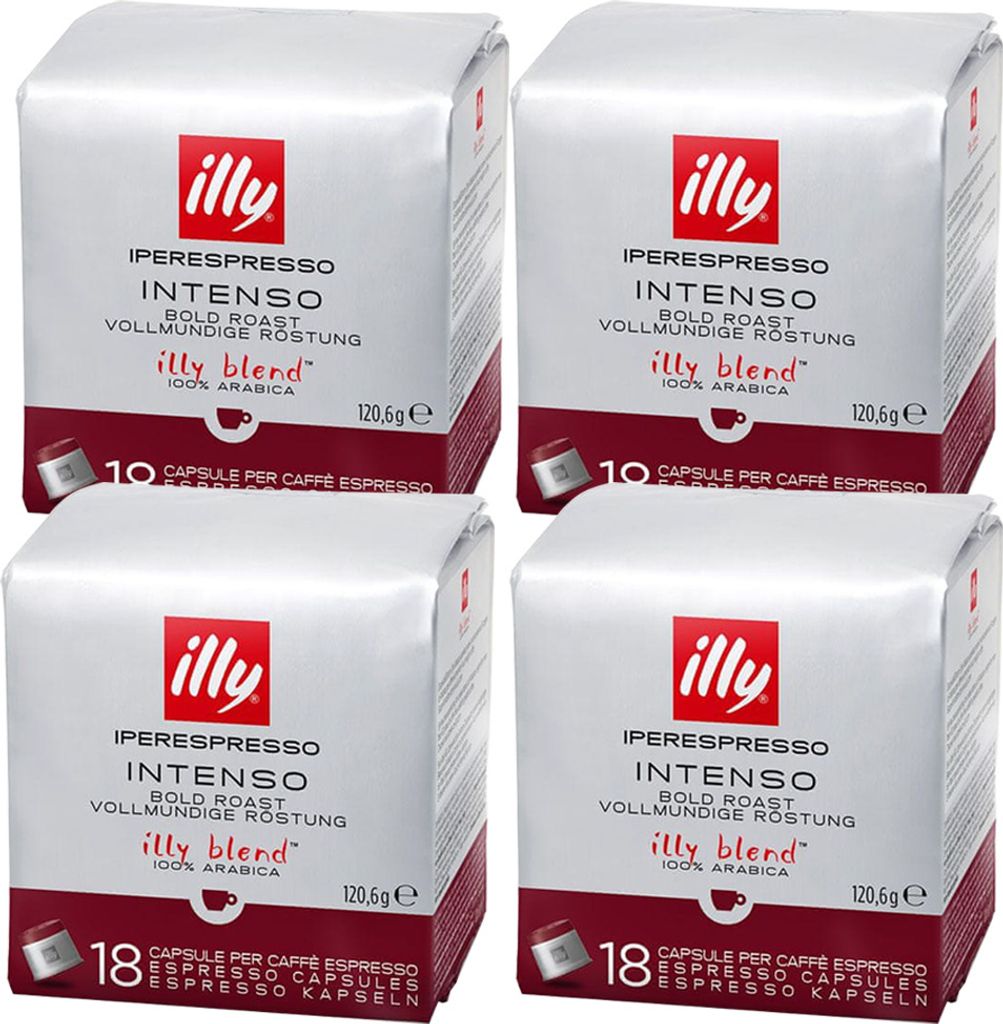 illy Iperespresso Intenso Capsules 4x18 café 100 % arabica Image du produit 