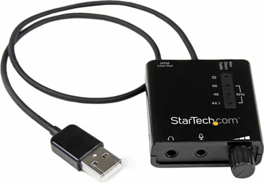 Carte son StarTech ICUSBAUDIO2D adaptateur audio USB SPDIF numérique