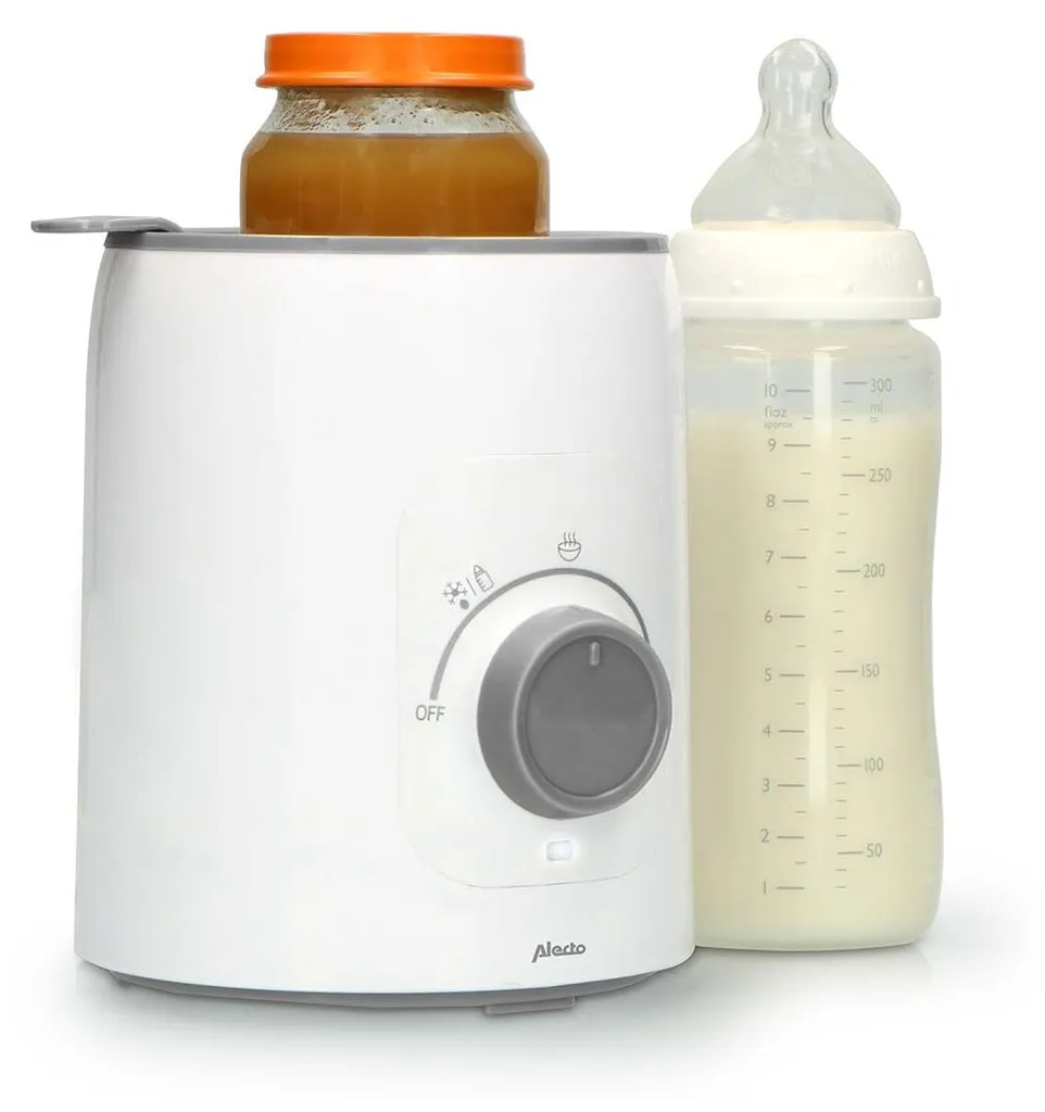 Chauffe-biberon Alecto BW600 Blanc Idéal pour Repas Nocturnes Bébé