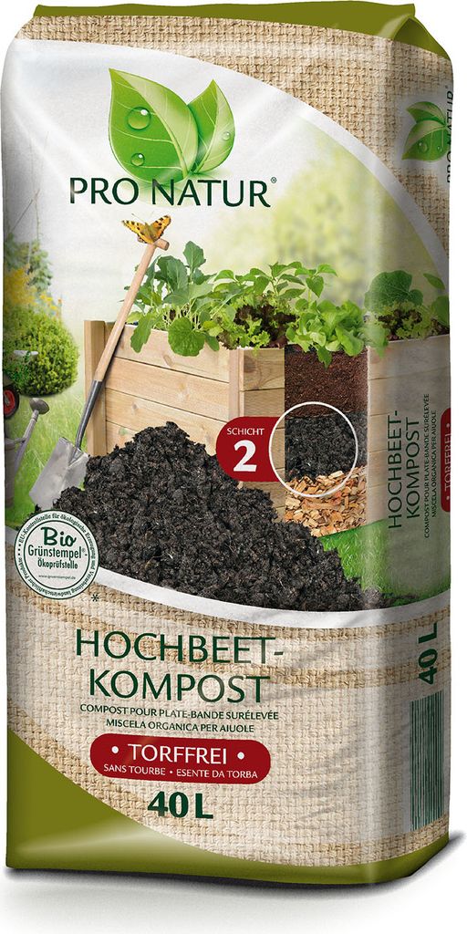 Pro Natur Hochbeetkompost 40l Produktbild 