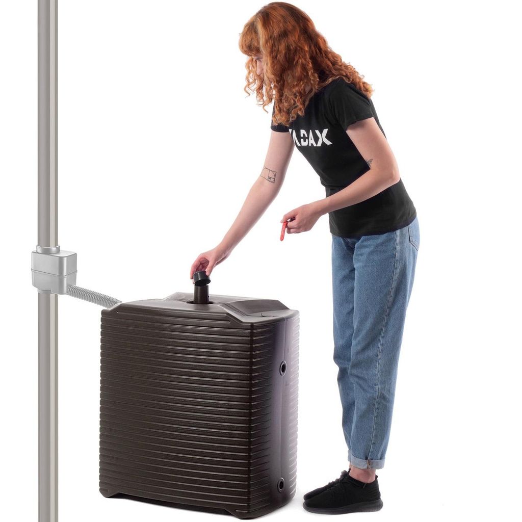 KADAX Réservoir d'eau de pluie 125L Tonneau d'eau modulaire Image du produit 