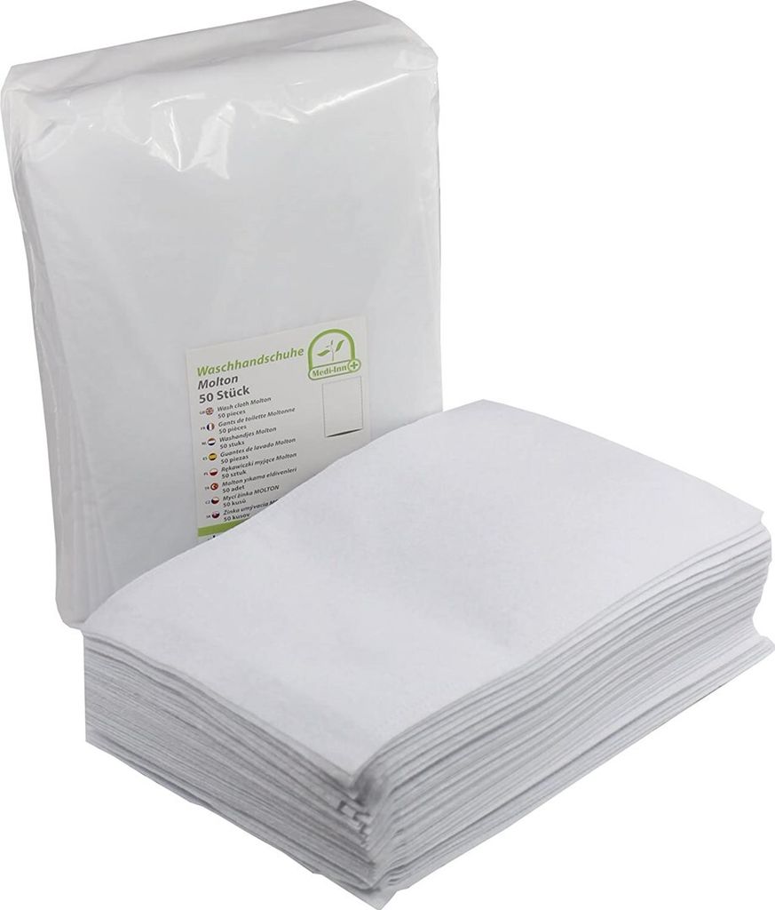 Medi-inn Classic Waschhandschuhe Economy 15x22 cm 50 Stück Produktbild 10