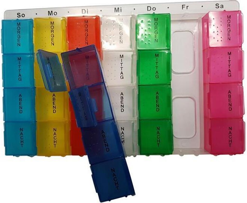 Pillenbox farblich 7-Tageansicht Produktbild 3