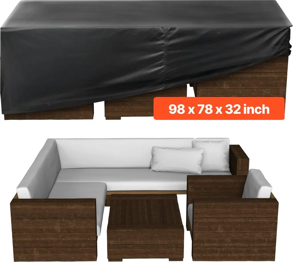 Copertura Mobili Giardino 249x198x81cm Impermeabile Oxford 420D