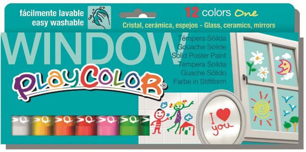 Solide Temperafarben Playcolor 12 Stücke Bunt Produktbild 