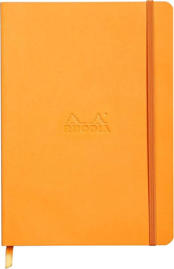 RHODIA Notizbuch RHODIARAMA DIN A5 kariert orange 80 Blatt
