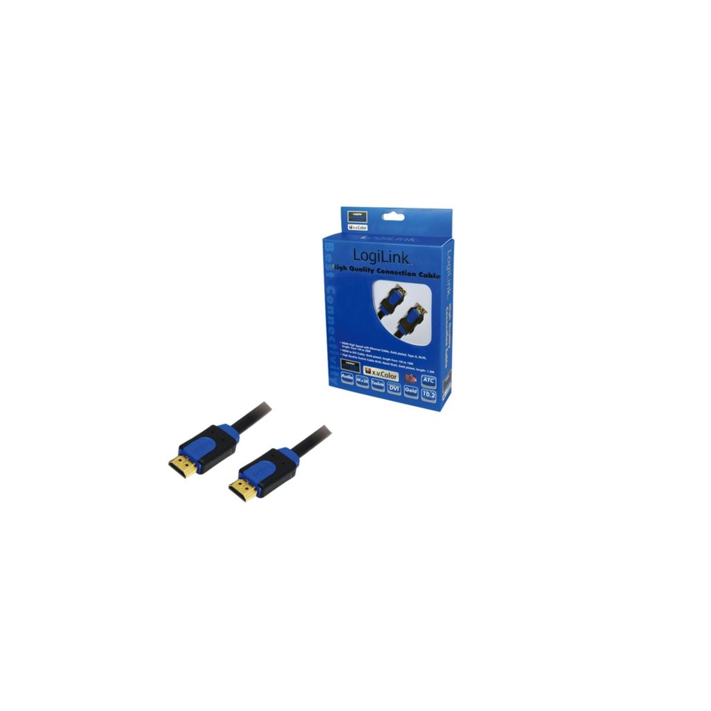 LogiLink HDMI-Kabel mit Ethernet - HDMI männlich zu HDMI Produktbild 