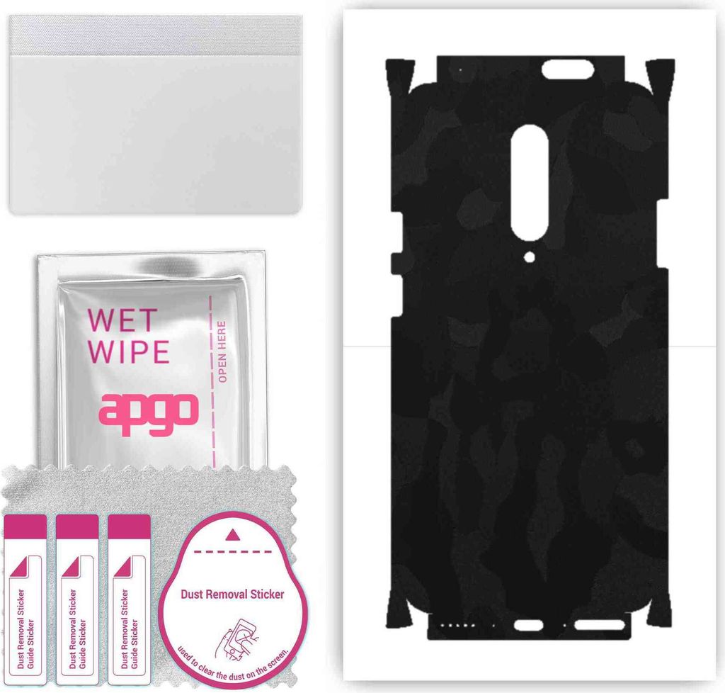 apgo Rückseite + Seiten Schutzfolie, Skin, kompatibel mit OnePlus 7 Pro 5G, Hinten Displayschutzfolie aus Vinylfolie, kratzfest, einfache Montage ...
