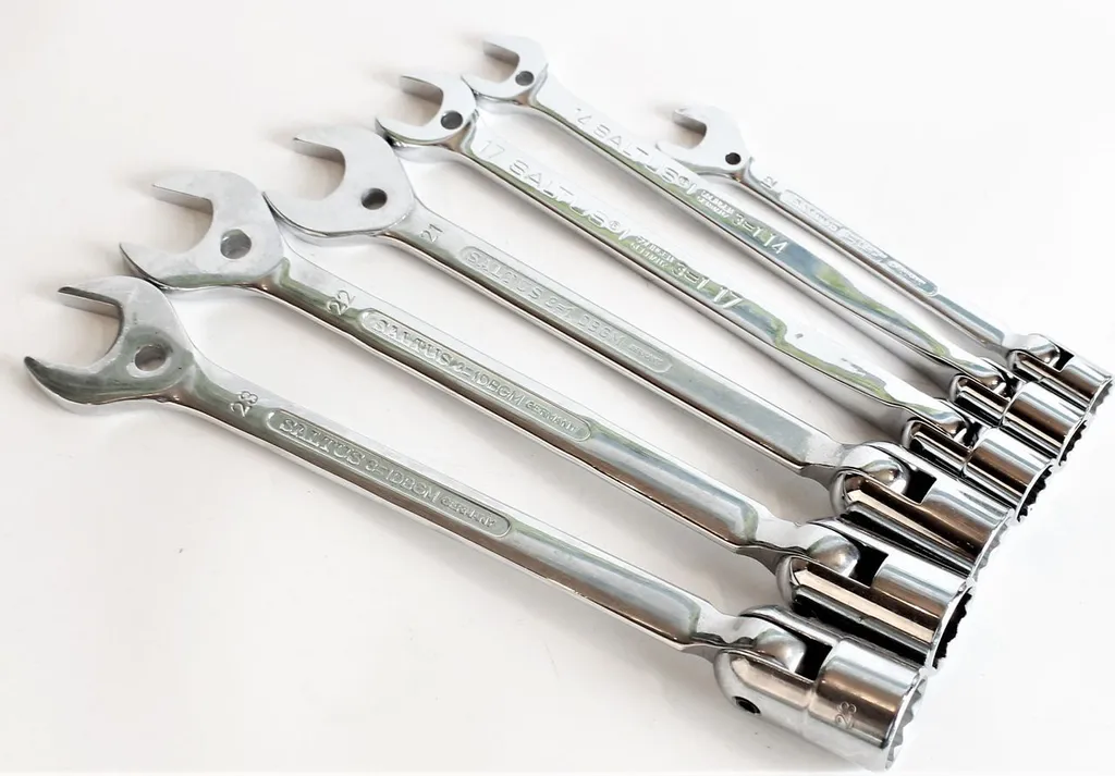 Coffret de Clés Mixtes Articulées 3en1 SALTUS - Lot de 6 Pièces Acier