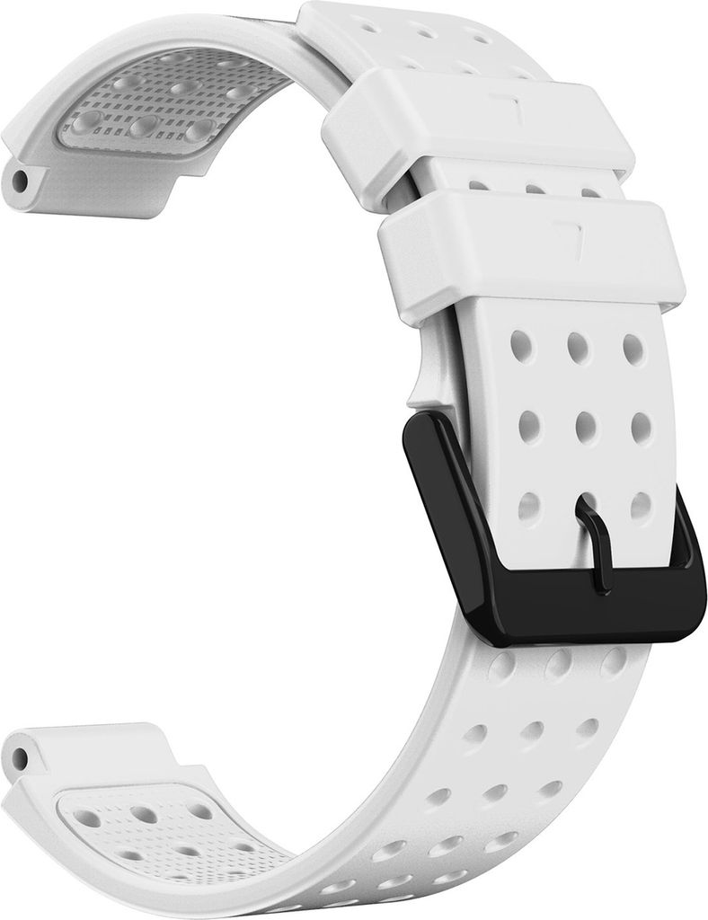 Watch Band Soft Silicon 20mm Watchband Handgelenksgurt Ersatz für Garmin -Ansatz S20/Forerunner 220 230 235 630 620 735-Weiss