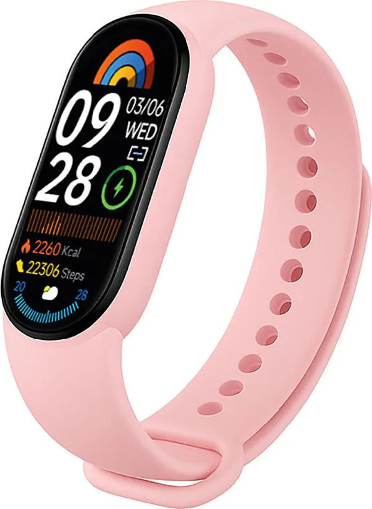 Avizar, braccialetto fitness Milky con funzioni di tracking multisport, rosa