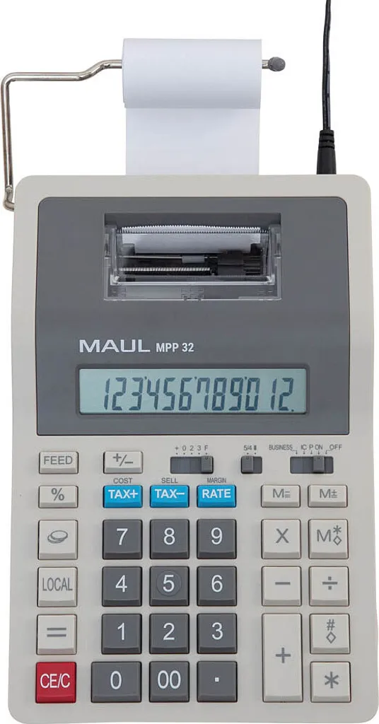 Calculatrice MAUL MPP 32 évitez les erreurs avec l'impression papier