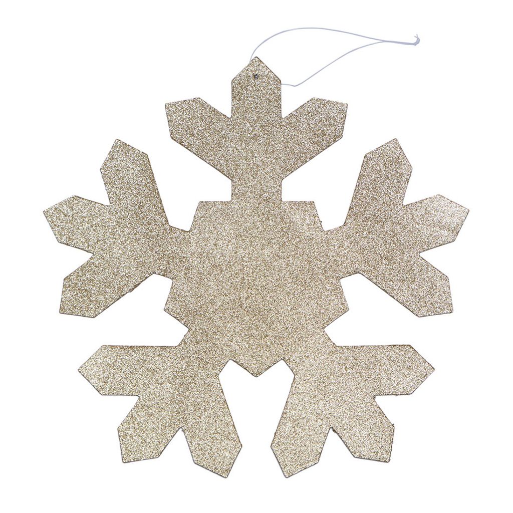 Schneeflocke, Durchmesser 40 cm, Gold