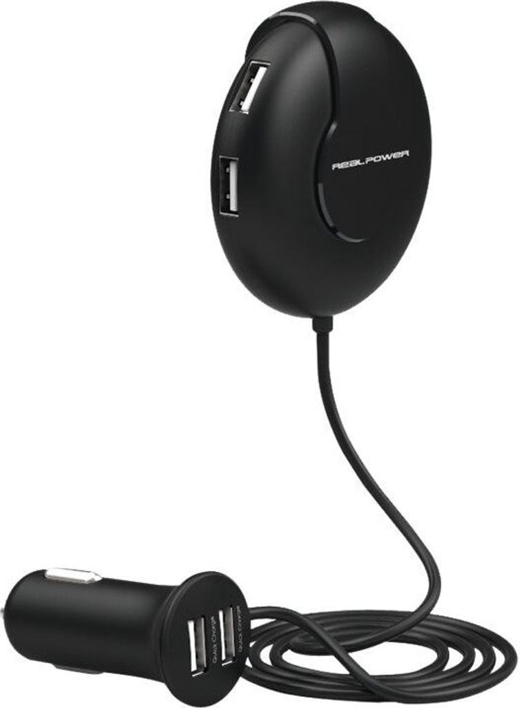 RealPower KFZ-Ladegerät Hub 6 2400mA 6xUSB