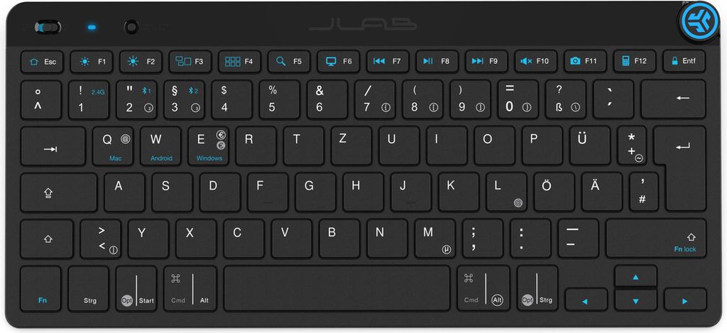 JLAB IEUDEKGOKEYBRBLK4 clavier sans fil noir Image du produit 