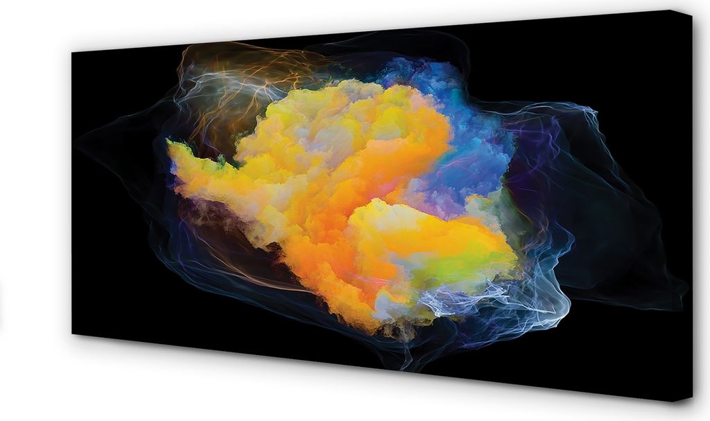 Leinwandbild 140x70 Wandkunst bunte fraktale