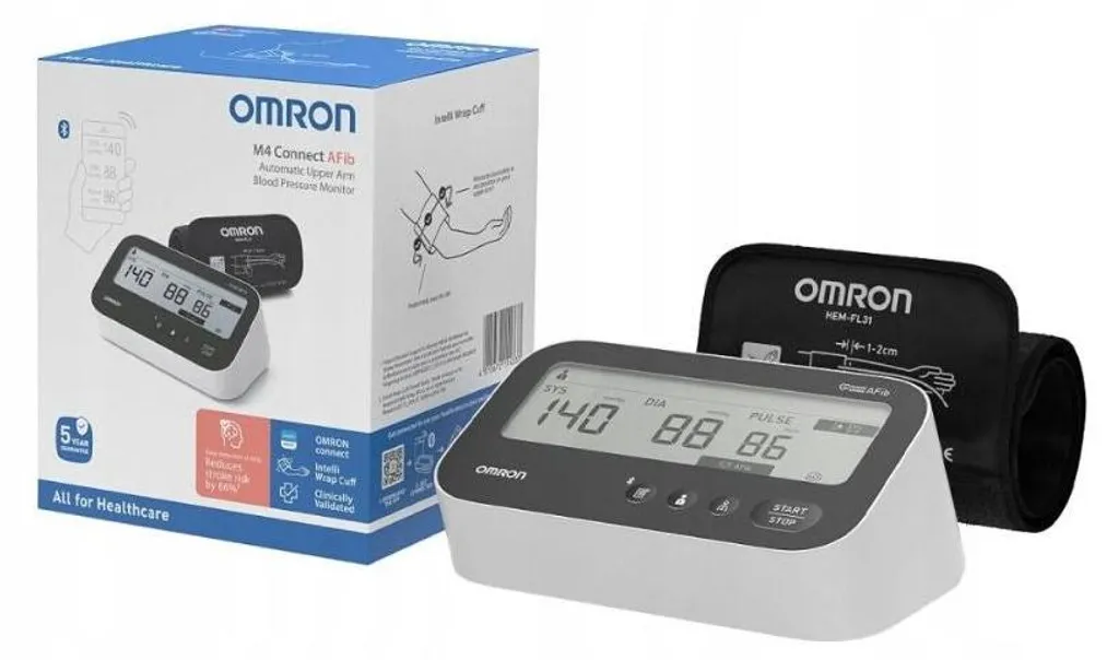 Tensiomètre Bras Electronique Omron M4 Connect AFib Bluetooth Médical - 3