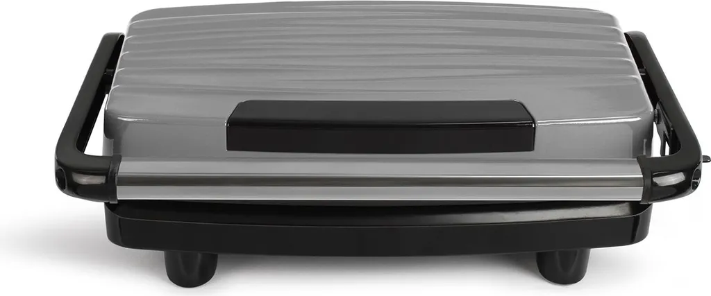 Grill viandes et panini 750W Livoo DOC232G gris et noir avec plaques fixes