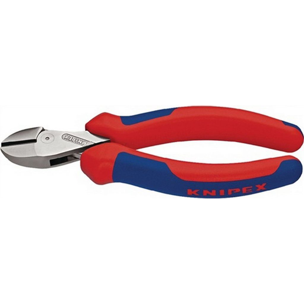 Knipex Kraftseitenschneider Länge 180mm schneidet nochmal 50% leichter mit 2K.-Hüllen - 73 72 180