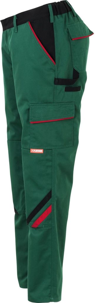 Planam Bundhose Highline Damen Gr. 36 grün/schwarz/rot Produktbild 