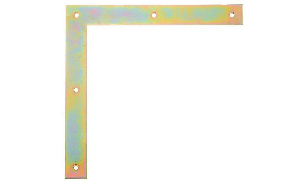 Gustav Alberts Tor-Winkel 250x250x30mm Stahl roh galvanisch gelb verzinkt - 313043