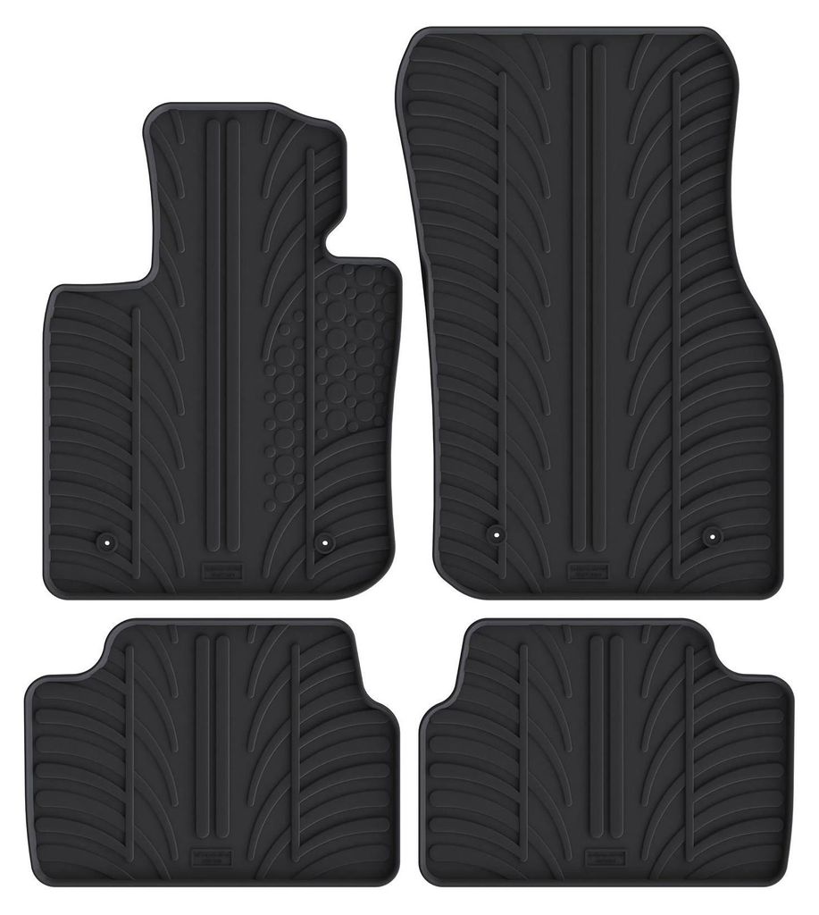 TRAVALL Mini 5 Door (2013-2021) Hochwertige robuste Gummifu§matten Fussmatten mit geformten Gummimatten erhšhten RŠndern und Clips rutschfest un...