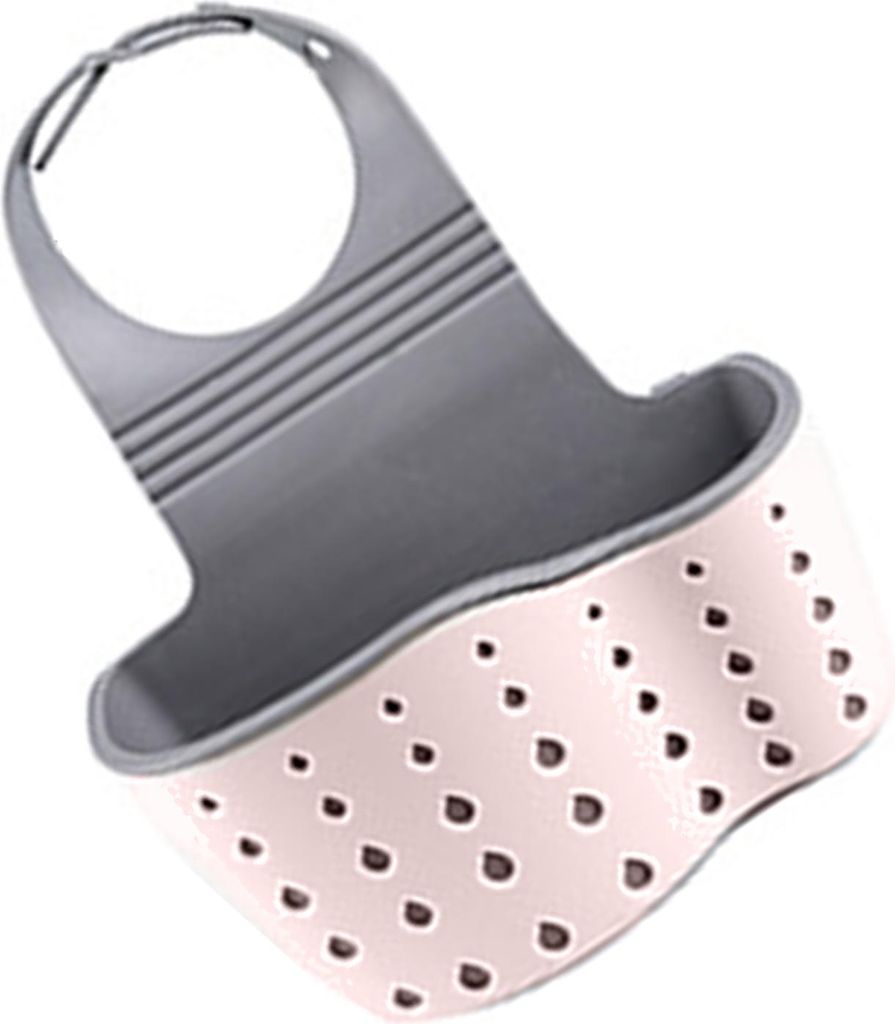 Küchenarmatur Hanging Bag Sink Drainage Storage Hanging Basket Wall Storage Drainage Bags Pink