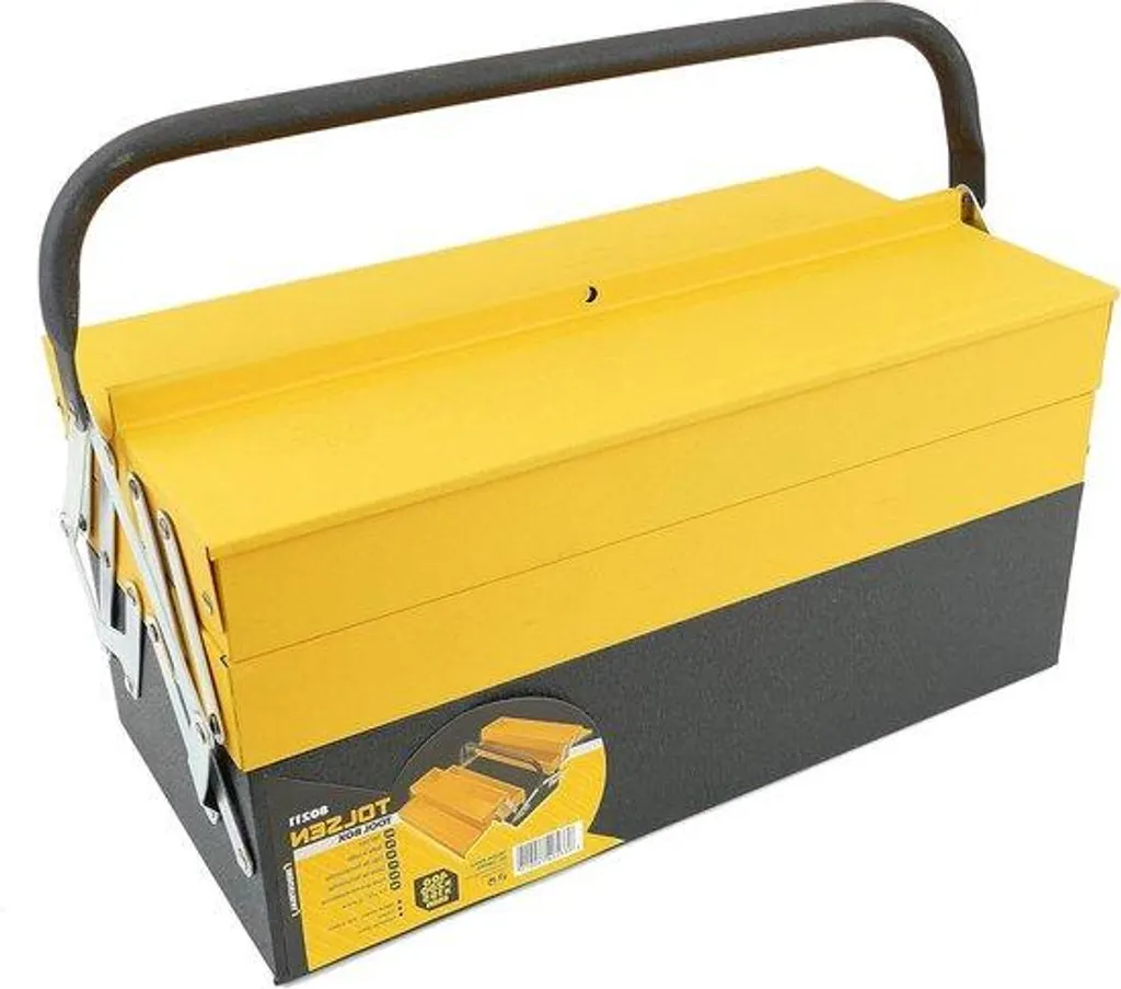 Boîte à outils en métal 40cm - Caisse de rangement atelier économique
