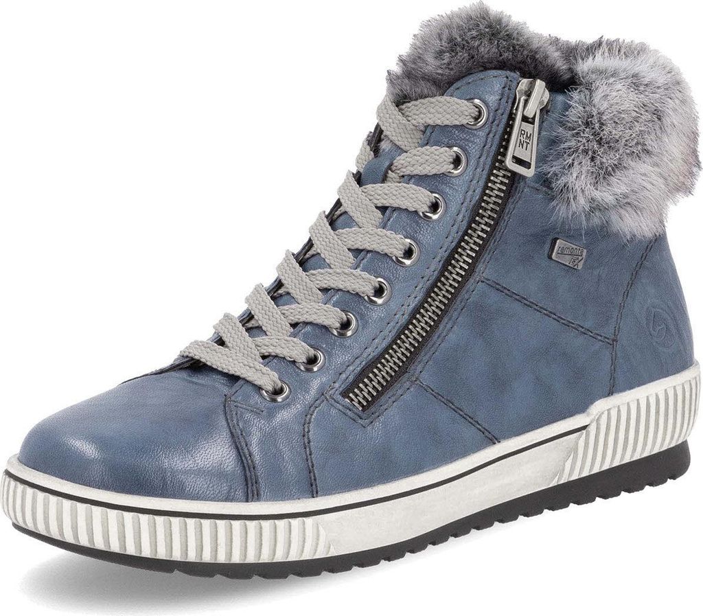 Remonte Komfort Stiefeletten Damen 31383738313732 Blau 40 EU