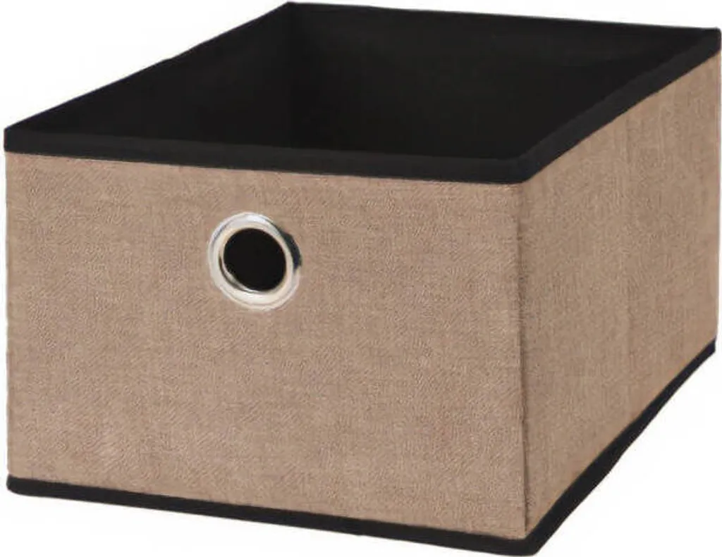 Scatola Portaoggetti TNT 32x25x18 cm | Cesto in Tessuto per Cassetti