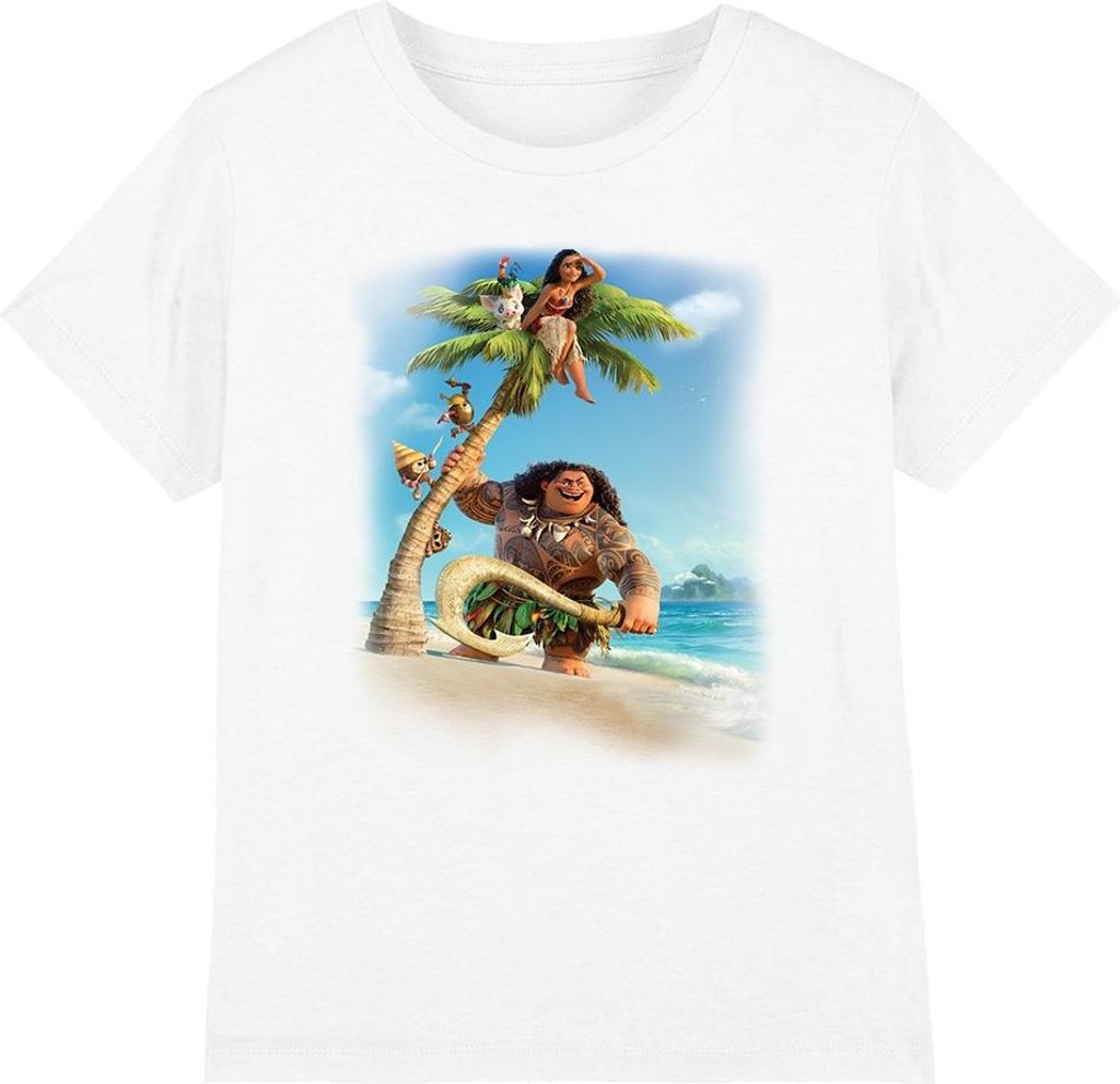 Moana - Detské tričko TV4649 (128) (Biela) Obrázok produktu 1