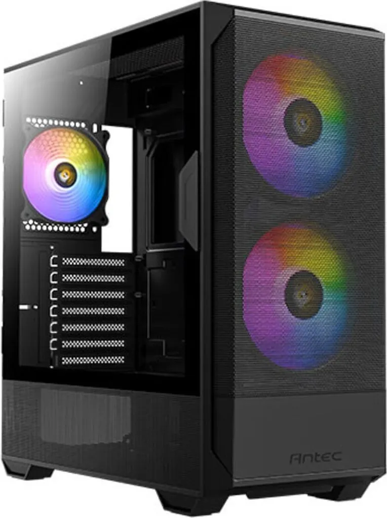 Antec NX416L Nero: Eleganza Mesh e Illuminazione ARGB Sofisticata