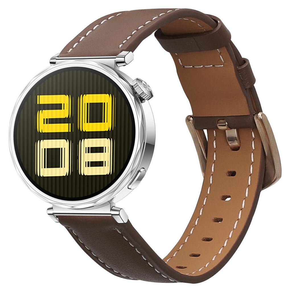 kwmobile Echtleder Uhrenarmband für Huawei Watch GT5 41mm / GT5 Pro 42mm / Watch GT4 41mm Armband - Ersatzarmband für Fitnesstracker - Wechselarm...