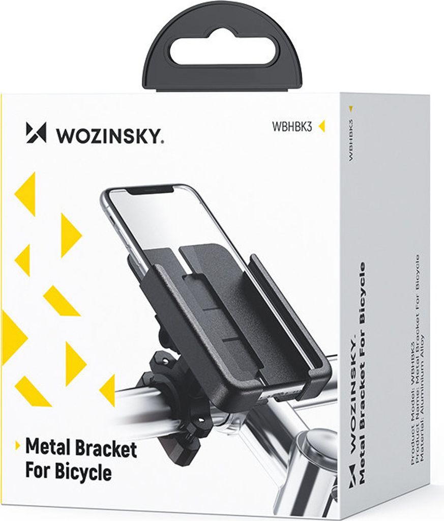 Wozinsky WBHBK3, Handy/Smartphone, Fahrrad, Roller, Schwarz Produktbild 