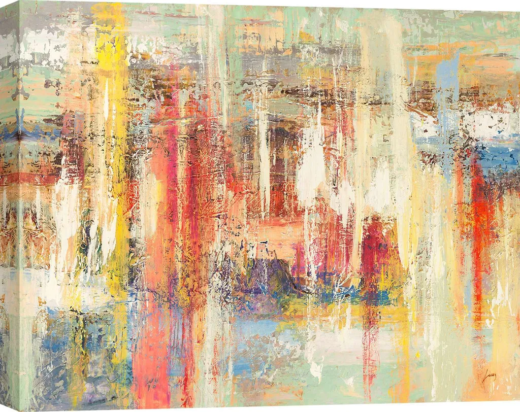 Toile abstraite Lucas 120x90 cm : Habillez vos murs blancs avec élégance