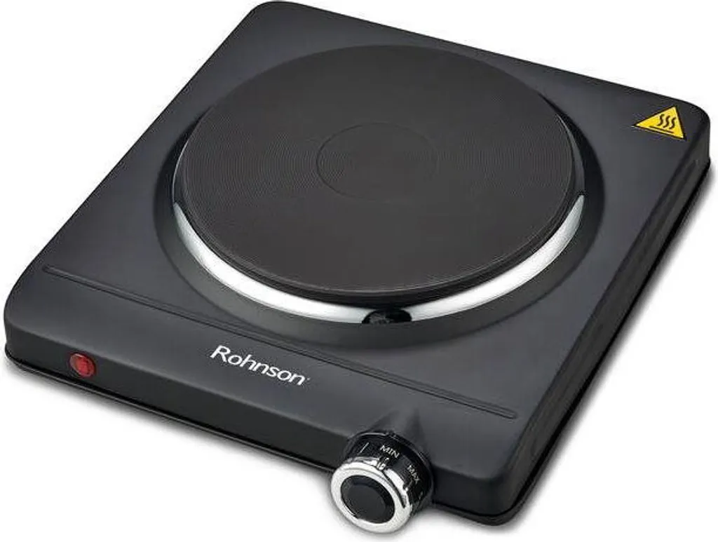 Réchaud Électrique Rohnson R-2410 1 Feu 1500W - Idéal Studio et Camping