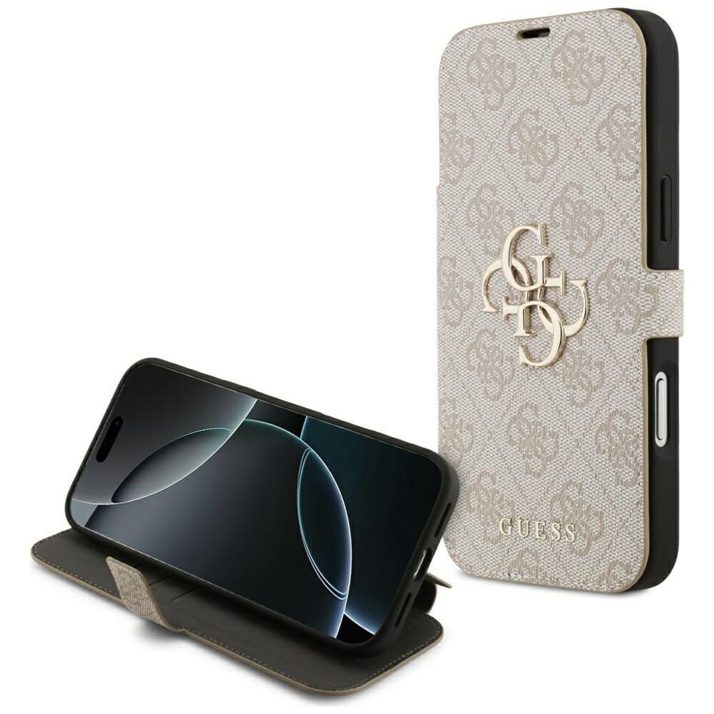 Etui Guess Book 4G Metal Logo Na Iphone 17 Pro Max - Różowe Produktbild 