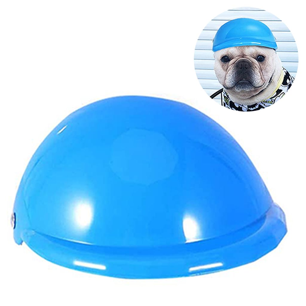 PETLESO Hunde Helm Hundehüte Hundehelm Hundekappe Einstellbare Haustier Helm für Welpen Kleine Hundekatze-S 