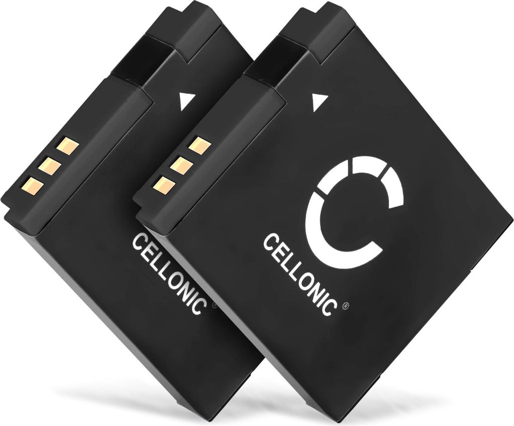 CELLONIC 2x Akku für Kamera Kompatibel mit Canon PowerShot SX240 HS, PowerShot SX610 HS, PowerShot S95, NB-6L - (1000mAh, 3.7V)