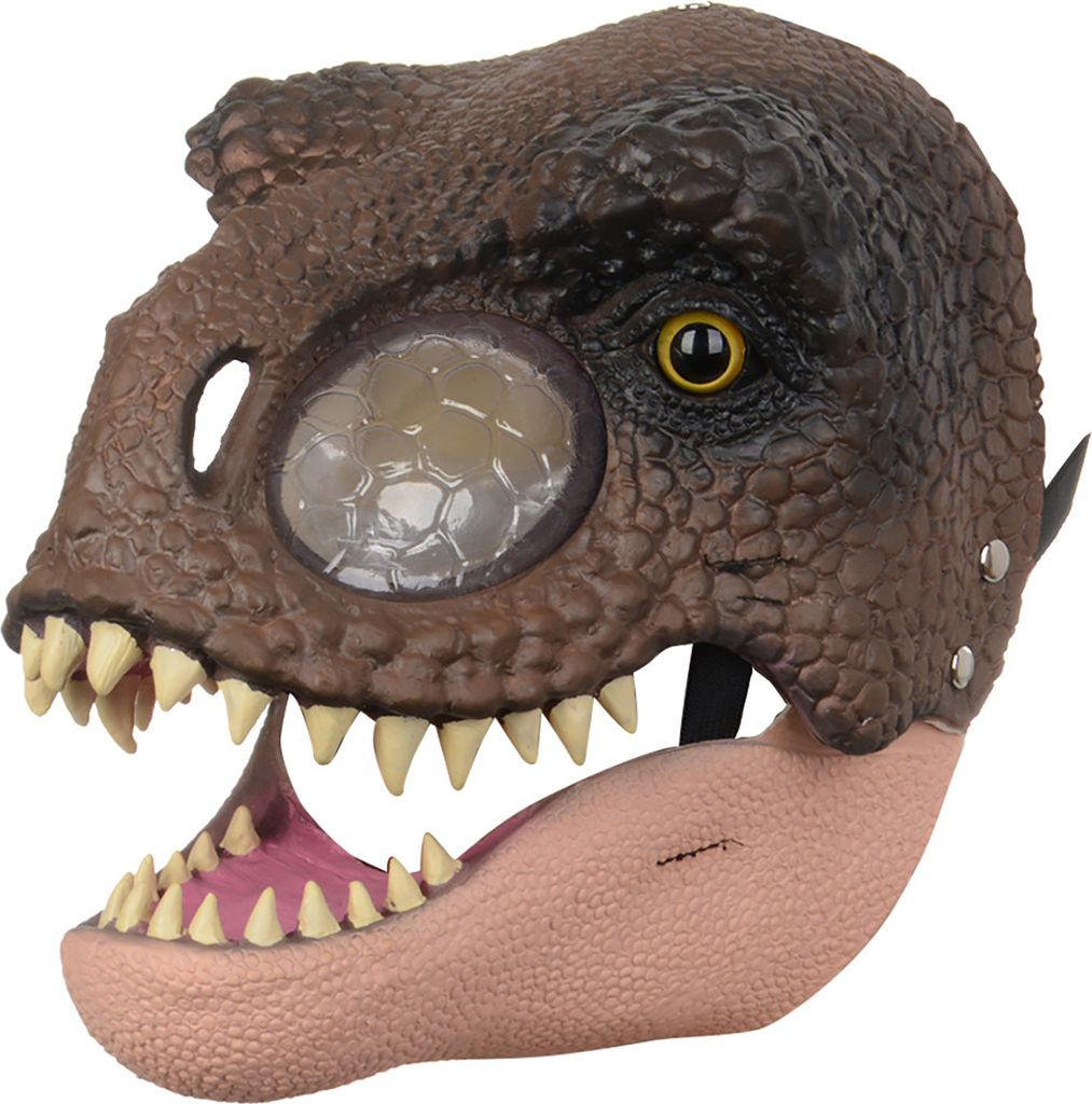 Gesichtsabdeckung erschreckte realistische dekorative festliche auffällige Rollenspiele Requisiten Latex Halloween Horror Dinosaur-Bräunen