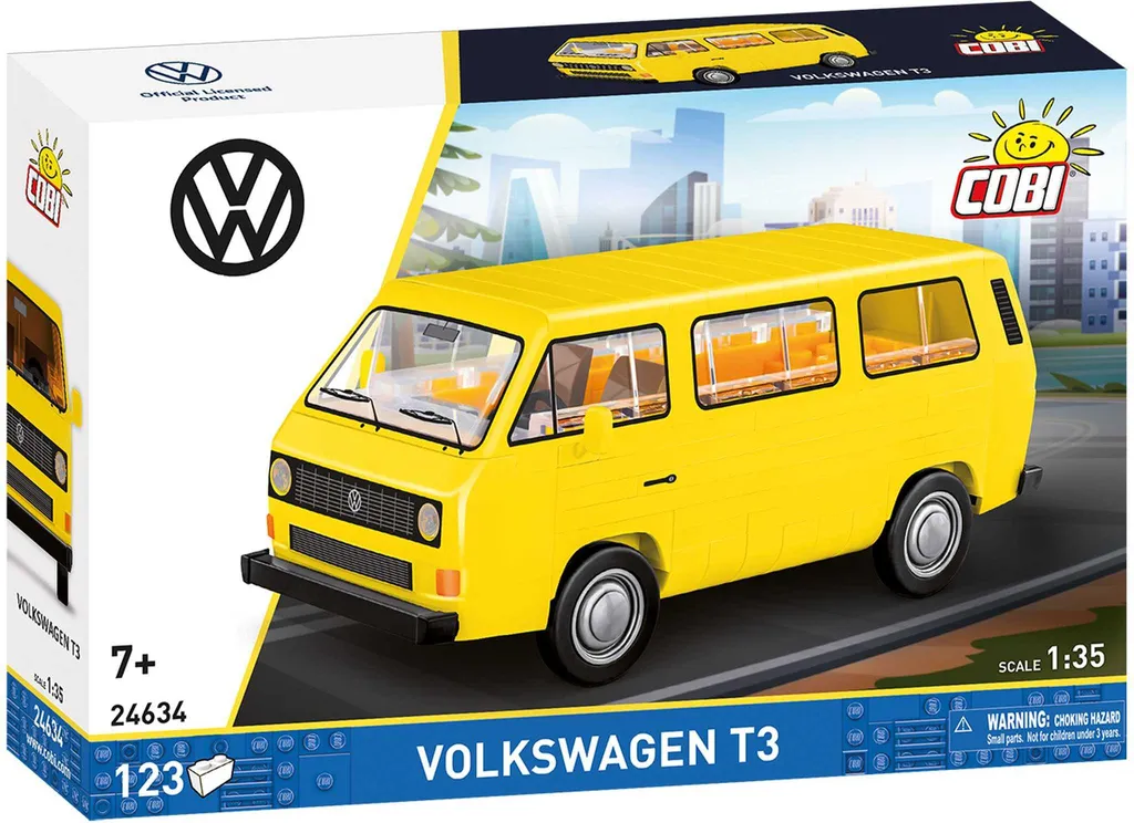 Cobi 24634 Volkswagen Transporter III 1979 - Maquette Solide et Stable