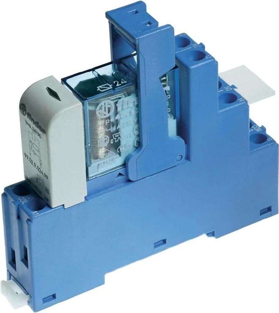 Relais-Koppelmodul 15,8mm, 1P 16A 230VAC, AgCdO Kontakte, Schraubklemmen, 35mm DIN-Schienenmontage, 48.61.8.230.0060