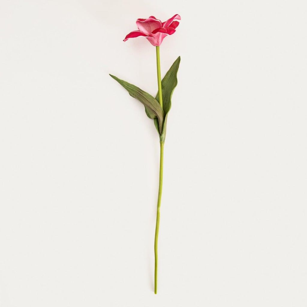 HOMLA Gałązka sztuczna HUBIS hibiskus różowy 45 cm Zdjęcie produktu 