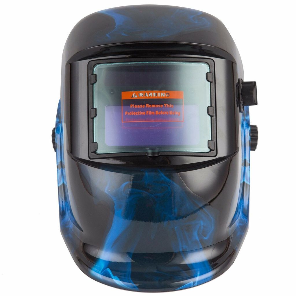 Automatik Schweißhelm Schweißmaske Schweißschirm Solar Maske Schutzhem blau 