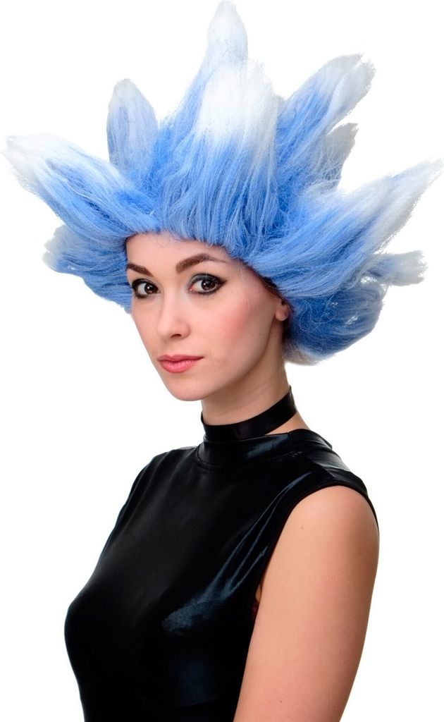 WIG ME UP Perücke Cosplay Winter Eis Blau Weiß LM19-PC3TP60 Produktbild 